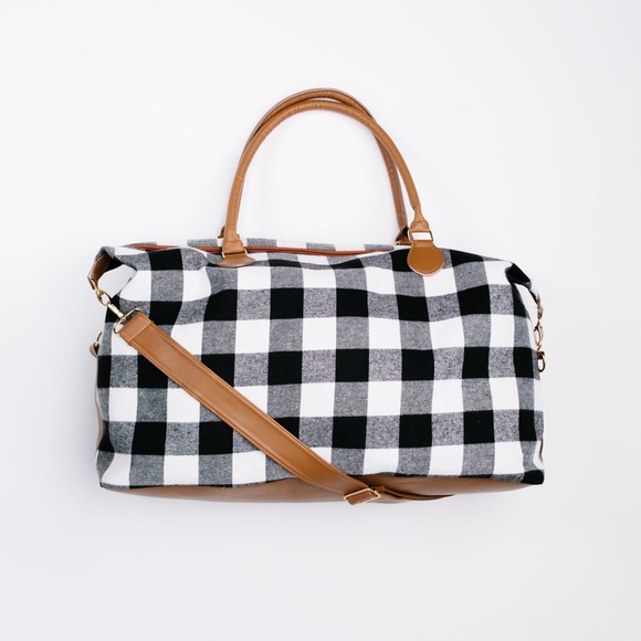 Buffalo Plaid Weekender Duffle Bag - Picture 9 of 9
